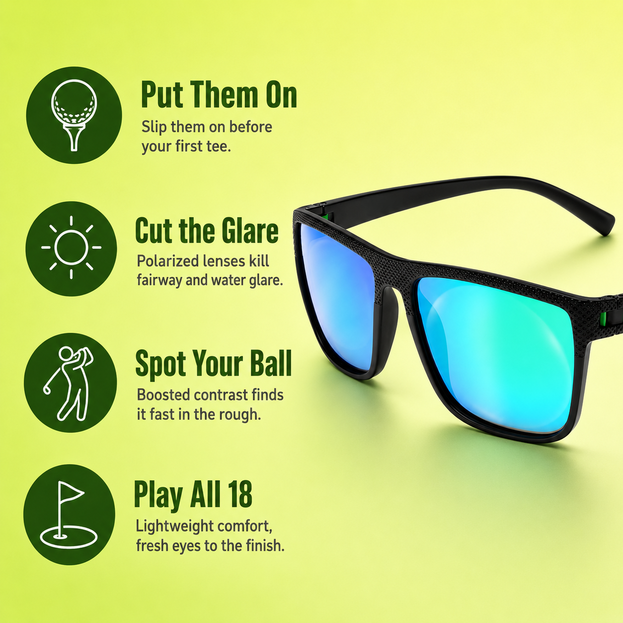 Fairsight Pro™ Polarized Golf Sunglasses